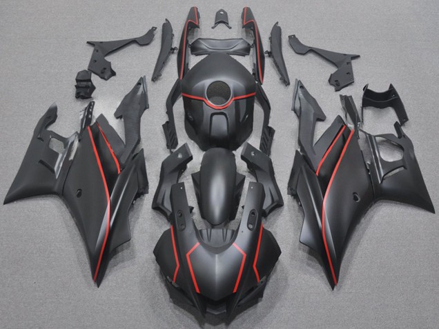 Matte Black Red 2022-2024 Yamaha YZF R3/R25 Motorcycle Fairings