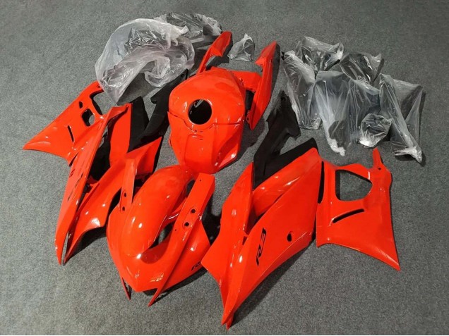 Red 2022-2024 Yamaha YZF R3/R25 Motorcycle Fairings