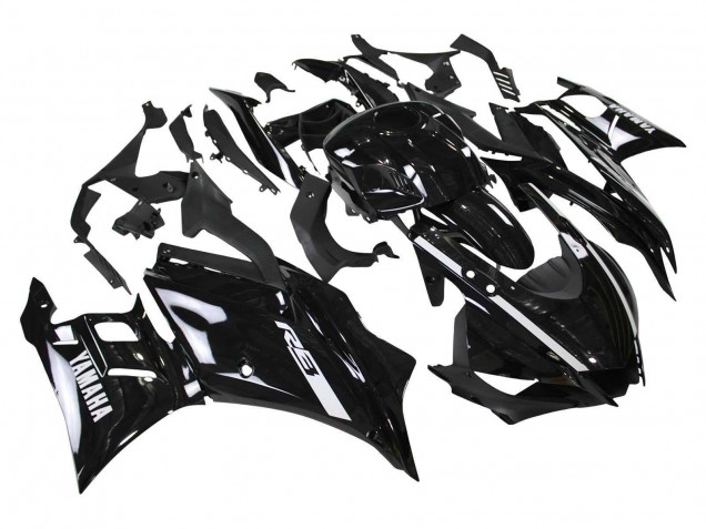 Glossy Black 2022-2024 Yamaha YZF R3/R25 Motorcycle Fairings