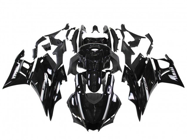 Glossy Black 2022-2024 Yamaha YZF R3/R25 Motorcycle Fairings