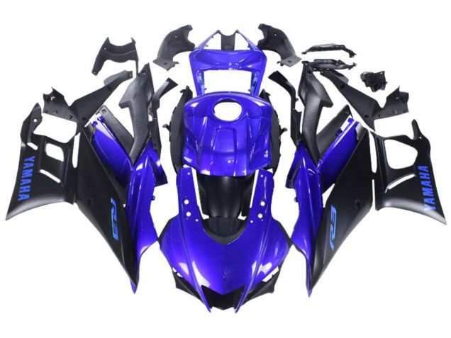 Blue Matte Black 2022-2024 Yamaha YZF R3/R25 Motorcycle Fairing