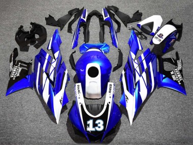 Blue White Black Petronas Yamalube 13 2022-2024 Yamaha YZF R3/R25 Motorcycle Fairings