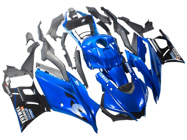 Blue Black ENEOS 2022-2024 Yamaha YZF R3/R25 Motorcycle Fairings
