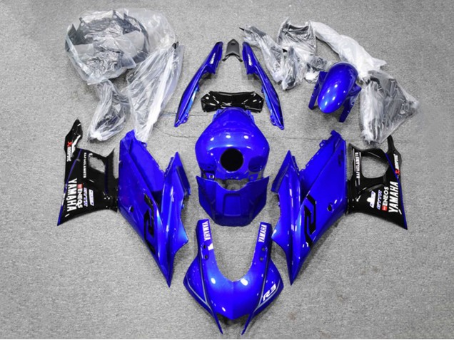Blue Black ENEOS 2022-2024 Yamaha YZF R3/R25 Motorcycle Fairings