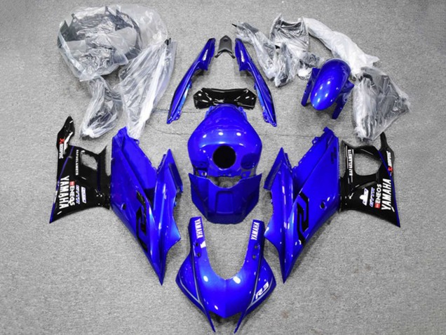 Blue Black ENEOS 2022-2024 Yamaha YZF R3/R25 Motorcycle Fairings