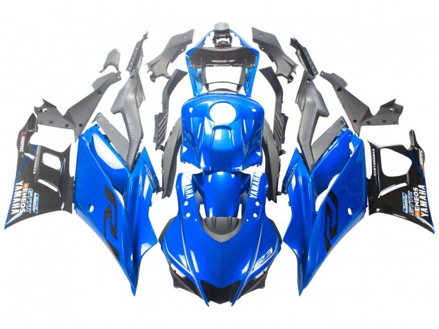 Blue Black ENEOS 2022-2024 Yamaha YZF R3/R25 Motorcycle Fairings