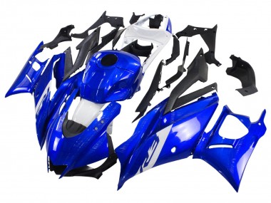 Blue White Matte Black 2022-2024 Yamaha YZF R3/R25 Motorcycle Fairings