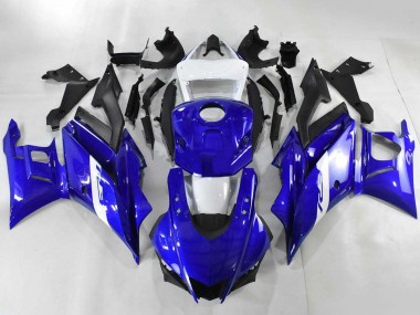 Blue White Matte Black 2022-2024 Yamaha YZF R3/R25 Motorcycle Fairings