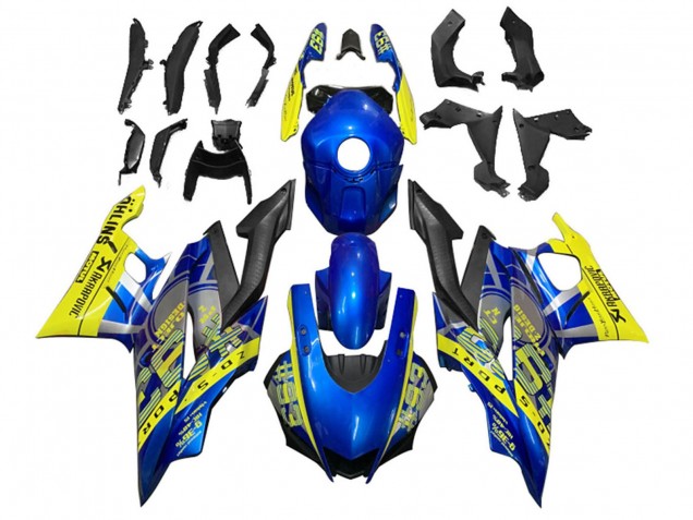 Yellow Blue Matte Black 93 2022-2024 Yamaha YZF R3/R25 Motorcycle Fairings