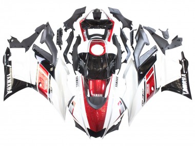 White Red Black Yamalube 2022-2024 Yamaha YZF R3/R25 Motorcycle Fairings