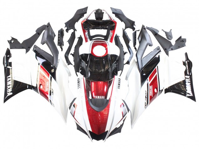 White Red Black Yamalube 2022-2024 Yamaha YZF R3/R25 Motorcycle Fairings