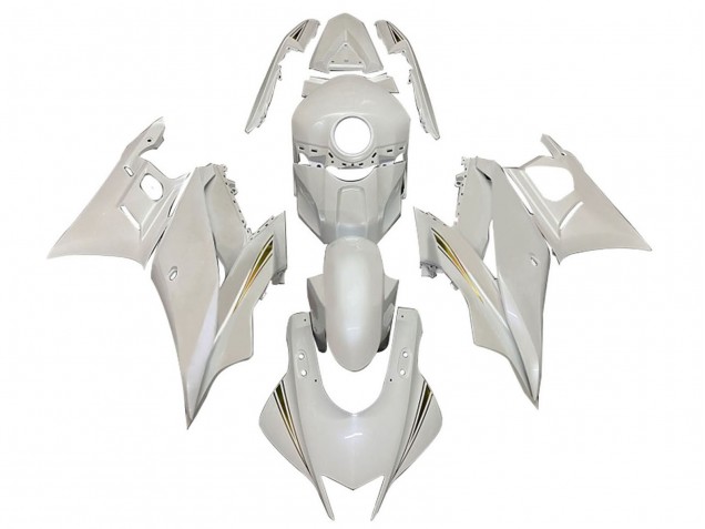 White Gold 2022-2024 Yamaha YZF R3/R25 Motorcycle Fairings