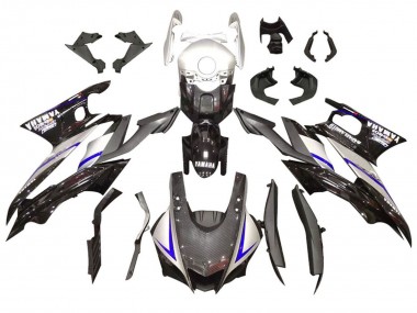 Silver Blue Black Carbon Fiber Style 2022-2024 Yamaha YZF R3/R25 Motorcycle Fairing Kits