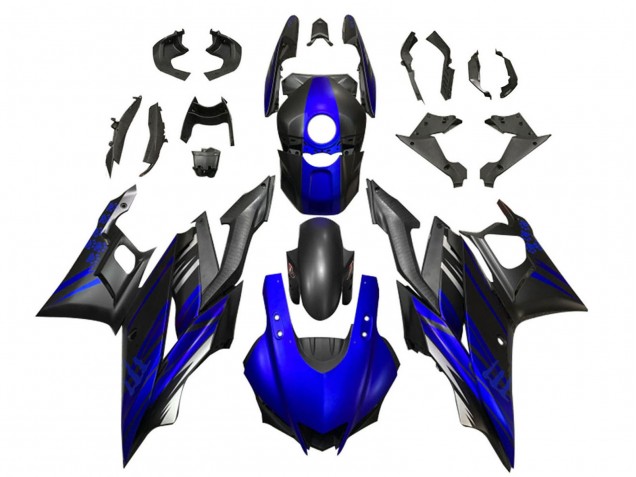 Blue Matte Black 2022-2024 Yamaha YZF R3/R25 Motorcycle Fairings