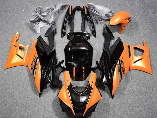 Orange Glossy Black 2022-2024 Yamaha YZF R3/R25 Motorcycle Fairings