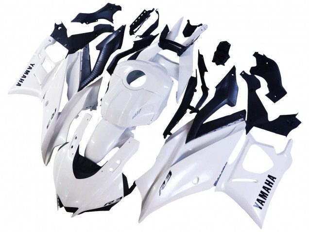 White 2022-2024 Yamaha YZF R3/R25 Motorcycle Fairings
