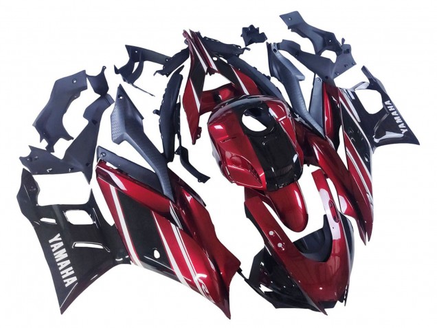 Red White Glossy Black 2022-2024 Yamaha YZF R3/R25 Motorcycle Fairing