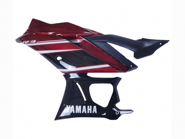 Red White Glossy Black 2022-2024 Yamaha YZF R3/R25 Motorcycle Fairing