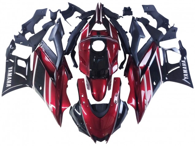 Red White Glossy Black 2022-2024 Yamaha YZF R3/R25 Motorcycle Fairing