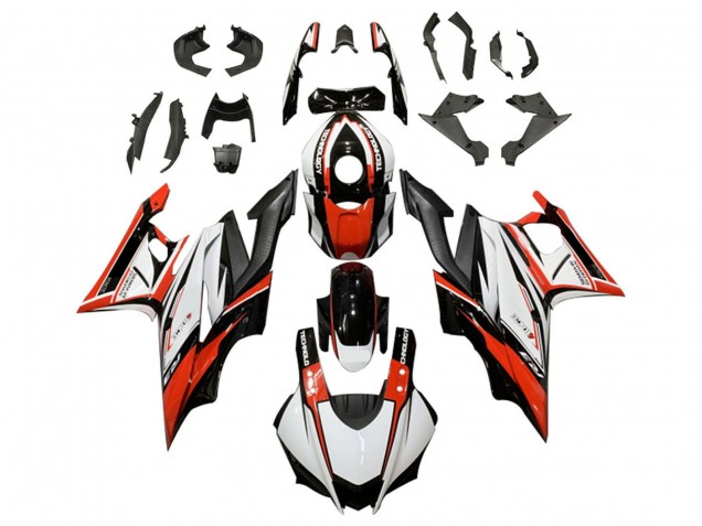 White Red Black 2022-2024 Yamaha YZF R3/R25 Motorcycle Fairing Kits