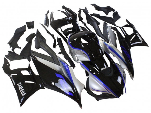 Silver Blue Glossy Black 2022-2024 Yamaha YZF R3/R25 Motorcycle Fairings