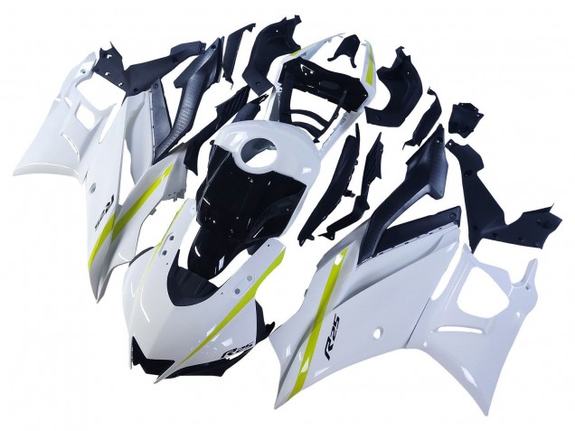 White Yellow Black 2022-2024 Yamaha YZF R3/R25 Motorcycle Fairings