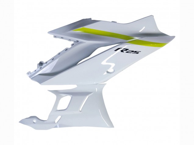 White Yellow Black 2022-2024 Yamaha YZF R3/R25 Motorcycle Fairings