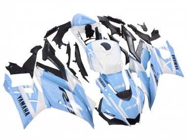 White Light Blue 2022-2024 Yamaha YZF R3/R25 Motorcycle Fairings