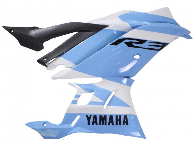 White Light Blue 2022-2024 Yamaha YZF R3/R25 Motorcycle Fairings