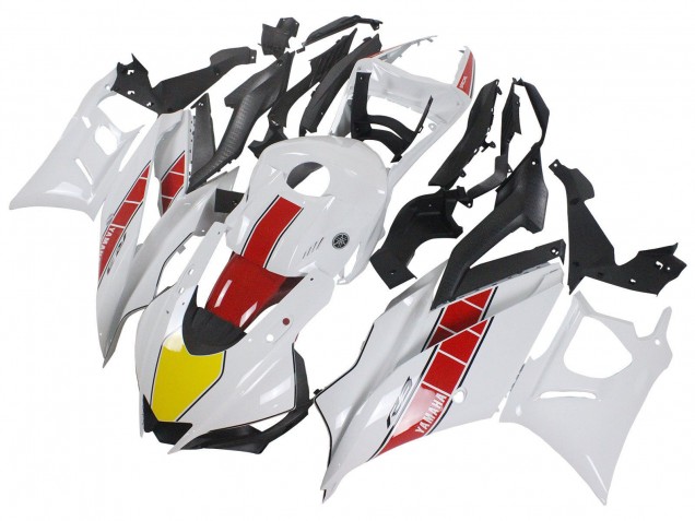 White Red Yellow Black 2022-2024 Yamaha YZF R3/R25 Motorcycle Fairings