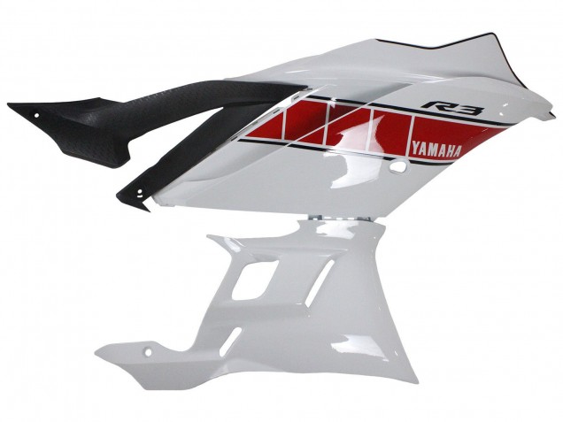 White Red Yellow Black 2022-2024 Yamaha YZF R3/R25 Motorcycle Fairings