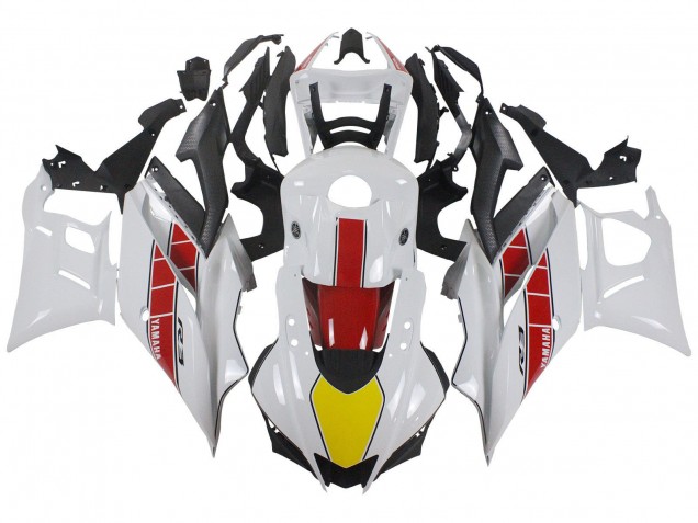 White Red Yellow Black 2022-2024 Yamaha YZF R3/R25 Motorcycle Fairings