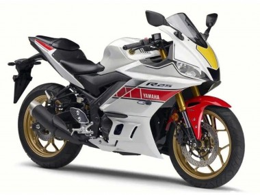 White Red Black 2022-2024 Yamaha YZF R3/R25 Motorcycle Fairing