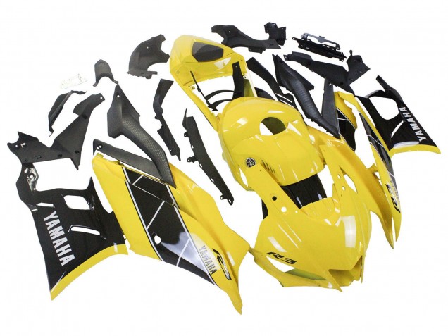 Yellow Black 2022-2024 Yamaha YZF R3/R25 Motorcycle Fairing