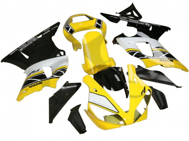 Yellow White Black Motul 2022-2024 Yamaha YZF R3/R25 Motorcycle Fairings