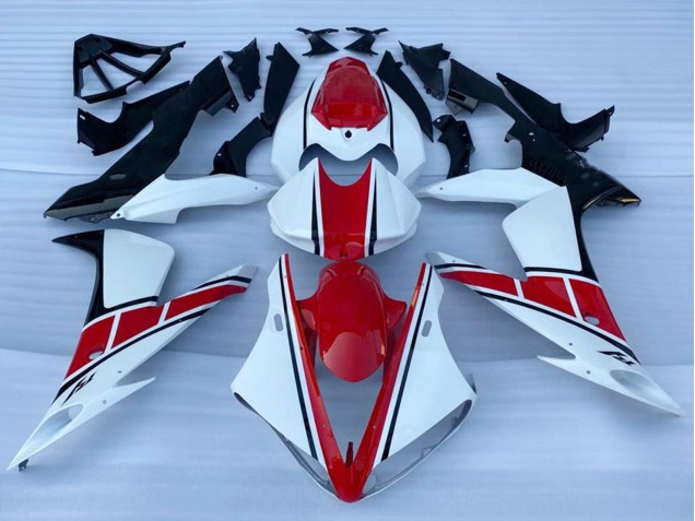 White Red Black 2002-2003 Yamaha YZF 1000 R1 Motorcycle Fairings