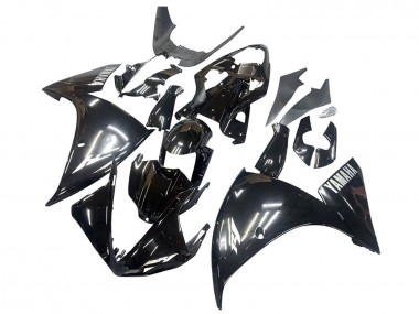 Glossy Black White Decal 2009-2011 Yamaha YZF 1000 R1 Motorcycle Fairings