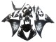Glossy Black White Decal 2009-2011 Yamaha YZF 1000 R1 Motorcycle Fairings