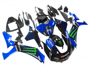 Blue Black Green Black ENEOS Monster 2020-2025 Yamaha YZF 1000 R1 Motorcycle Fairings