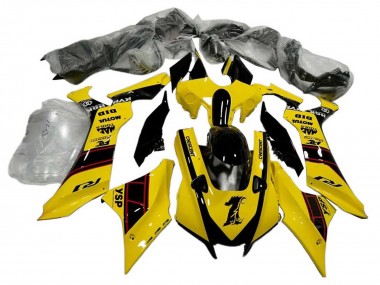 Yellow Glossy Black YSP Motul 2020-2025 Yamaha YZF 1000 R1 Motorcycle Fairings