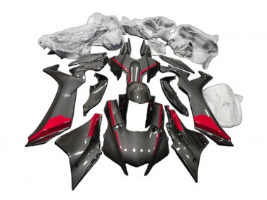 Black Carbon Fiber Red 2020-2025 Yamaha YZF 1000 R1 Motorcycle Fairings