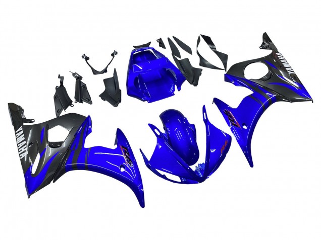 Blue Black 2006-2009 Yamaha YZF R6S Motorcycle Fairings