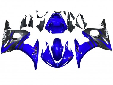 Blue Black 2006-2009 Yamaha YZF R6S Motorcycle Fairings