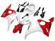 White Red 2006-2009 Yamaha YZF R6S Motorcycle Fairings