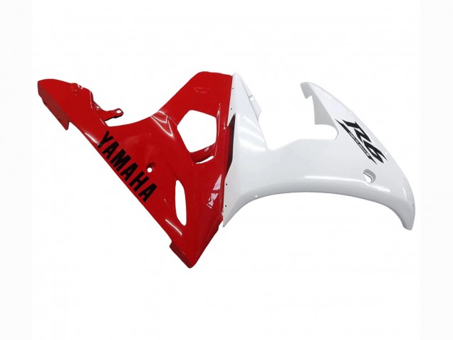 White Red 2006-2009 Yamaha YZF R6S Motorcycle Fairings