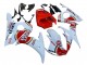 White Red Lucky Strike Motul 2006-2009 Yamaha YZF R6S Motorcycle Fairings