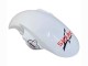 White with Dark Black Flame 2006-2009 Yamaha YZF R6S Motorcycle Fairings