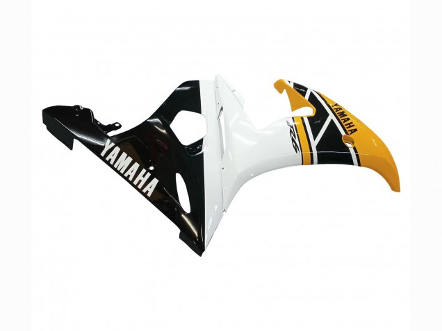 Yellow White Glossy Black 2006-2009 Yamaha YZF R6S Motorcycle Fairings