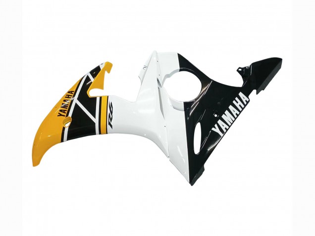 Yellow White Glossy Black 2006-2009 Yamaha YZF R6S Motorcycle Fairings