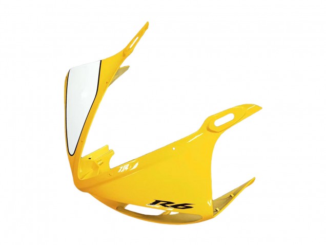 Yellow White Glossy Black 2006-2009 Yamaha YZF R6S Motorcycle Fairings